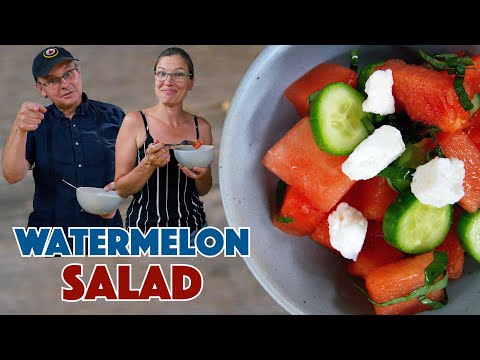 Watermelon Cucumber Mint Feta Salad Recipe