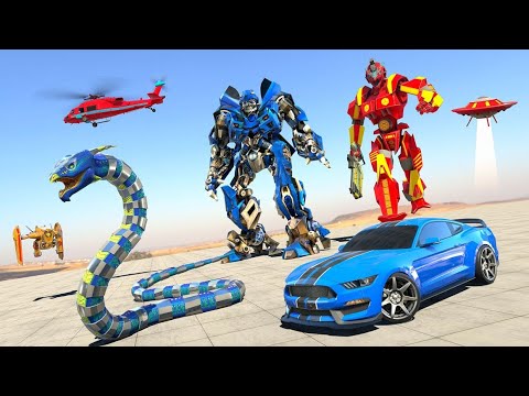 Anaconda Robot Car Transform: War Robot Games video | Robot 2021 gameplay | 3D robot gameplay