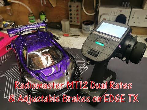 Steering Dual Rates & Adjustable Brakes Radiomaster MT12 Edge TX