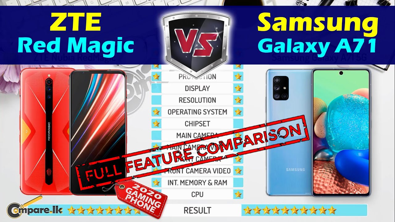 ZTE Nubia Red Magic 5G vs Samsung Galaxy A71 || Full feature comparison