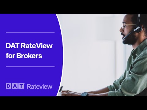 Part of a video titled DAT RateView: Quick-start Guide for Brokers - YouTube