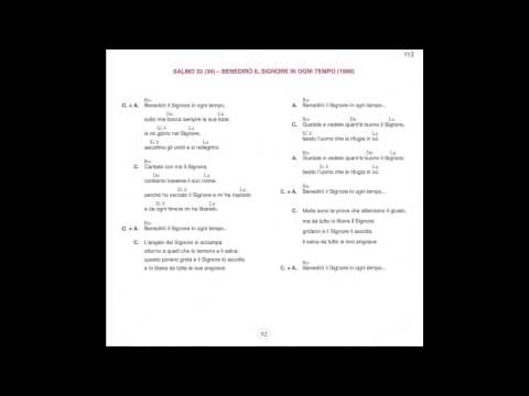 Benedirò il Signore in ogni tempo - Kiko Argüello - Cammino Neocatecumenale
