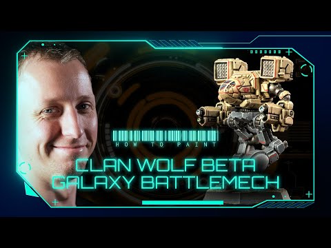 How to paint Clan Wolf Beta Galaxy Battlemech for Battletech.