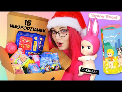 Otwieram NIESPODZIANKI z CHIŃCZYKA 👼 Sonny Angel 💙 Bluey 🐶 Słodkie Kotki i Pieski