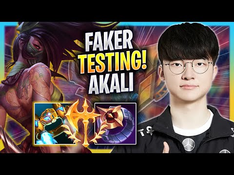 FAKER TESTING AKALI IN KR SOLOQ! - T1 Faker Plays Akali MID vs Zilean! | Bootcamp 2023