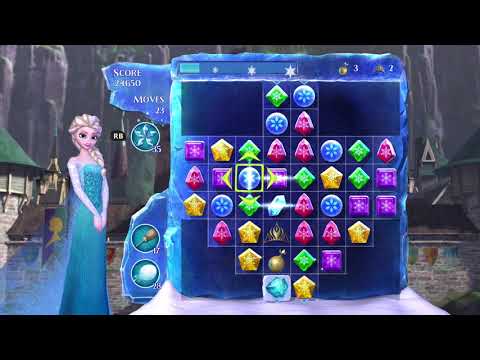 Frozen Free Fall: Snowball Fight Level 47 Walkthrough - No Power Ups