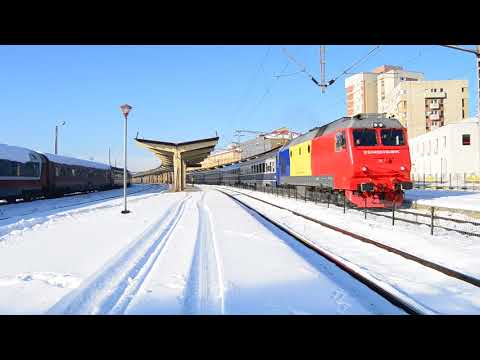 IR 1662 (TRENUL UNIRII) părășește Gara Iași cu GM 1227 (24.01.2018)