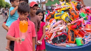 CHALLENGE WITH KIDS: Hit the Bottle and Win TOYS!