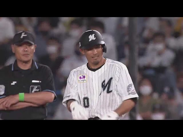 【6回裏】本日一軍合流!! マリーンズ・荻野貴司 今季初ヒットを放つ!! 2022年5月27日 千葉ロッテマリーンズ 対 阪神タイガース