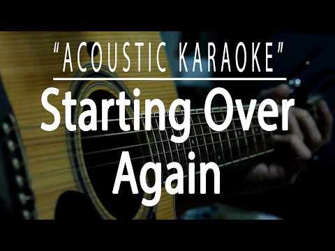 Starting over again - Natalie Cole (Acoustic karaoke)