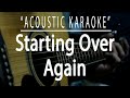 Starting over again - Natalie Cole (Acoustic karaoke)