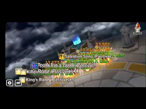 Summoners war arena lushening defense with 2 ld dragon knights, Taranys and Triana.