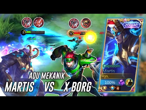 3000 MATCH MARTIS VS X BORG DI EXP LANE ❗GAMEPLAY TOP GLOBAL MARTIS INDONESIA - Mobile Legends