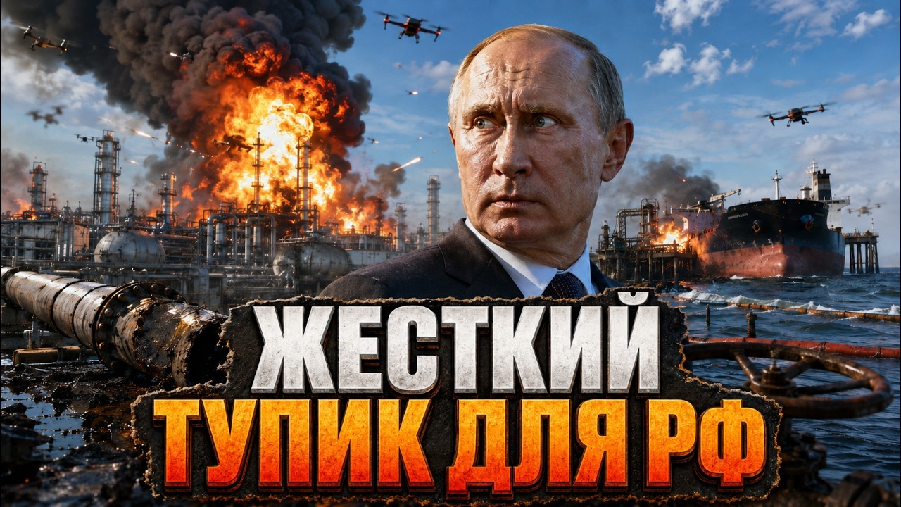 ТЕРМИНАЛЫ УСТЬ-ЛУГИ В ОГНЕ! Теневой флот завис посреди океана. Россия теряет 