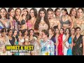WORST BEST Dress At Diwali Party 2023 Sunny Leone Tejasswi Georgia Manushi Shriya Saran Avneet