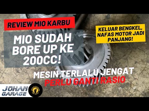 BORE UP MIO 200CC AMAN BUAT HARIAN!! | Ganti Rasio Agar Nafas Panjang