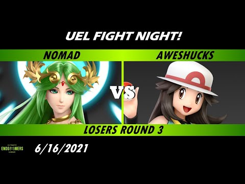 Fight Night! - Nomad (Palutena) vs Aweshucks (Pokémon Trainer) Losers Round 3 - Smash Ultimate