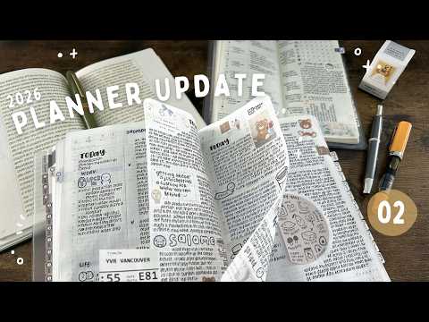 February 2026 Planner Update | Hobonichi, Reading, Commonplace, Inks