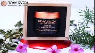 BIOAYURVEDA LICORICE TABLET: For Skin Vitality & Wellbeing.