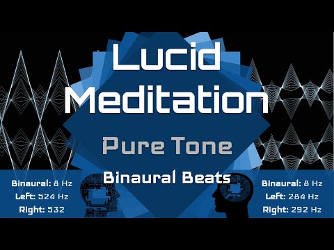 Lucid Meditation - Pure Tone | Isochronic & Binaural Beats | 8 Hz Alpha Waves | Frequency Tuning