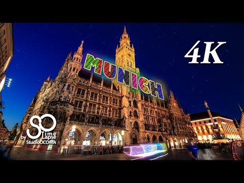 4K Timelapse: City of Munich by night & day, Bavaria, Germany