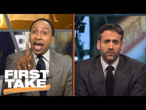 Stephen A. And Max Have Shouting Match Over NBA Playoffs | First Take | May 17, 2017