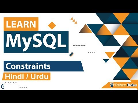 MySQL Constraints Tutorial in Hindi Urdu