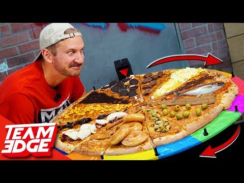 Disgusting Pizza Slice Roulette Challenge!! Video