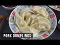 Pork & Cabbage Dumplings Made From Scratch (猪肉白菜水饺)