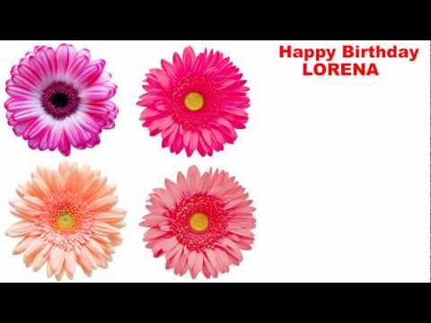 Lorena - flowers - Happy Birthday