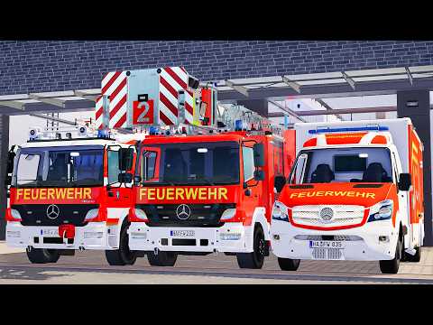 Emergency Call 112 – Hagen Multi Firefighters & Ambulance Responding! 🚑🚒🔥 4K Ultra