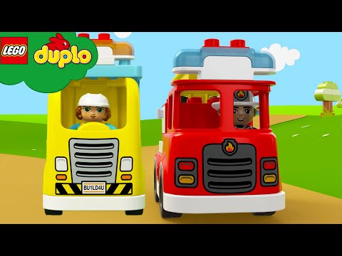 Wir brauchen Lastwagen | Kinderlieder und Cartoons | Lego Duplo | Moonbug Kids Deutsch