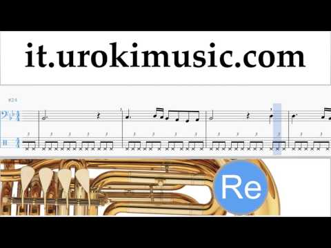 Corso di Tuba Schubert - Ave Maria Tablature Tab Parte#2 um-b276