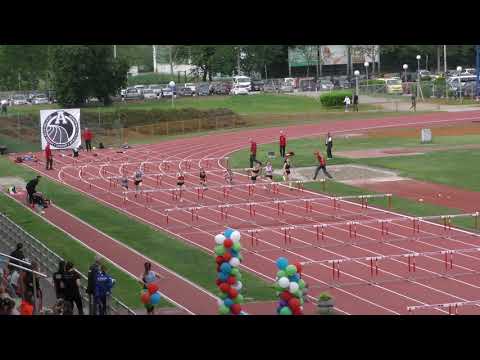 100m prepone [Ž], Ivana Lončarek i Anja Tvrtković - AGRAM Međunarodni atletski miting 2019