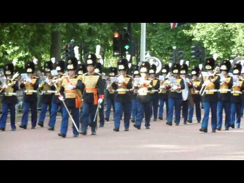 Netherlands Royal Military Band Waterloo 200 parade London