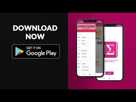 Maths Dictionary Offline Video