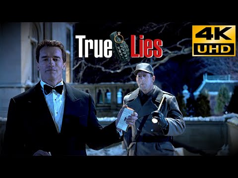 True Lies  (1994) Lakeside Chateau Action Scene • 4K Upscaled