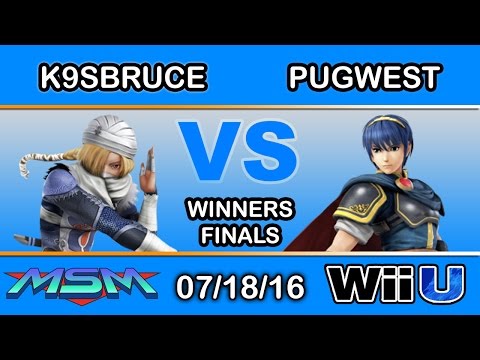 MSM 58 - NIPS | K9sBruce (Sheik) Vs. Pugwest (Marth) Winners Finals - Smash Wii U
