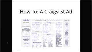How To   A Craigslist Ad 3 Sell a Deal