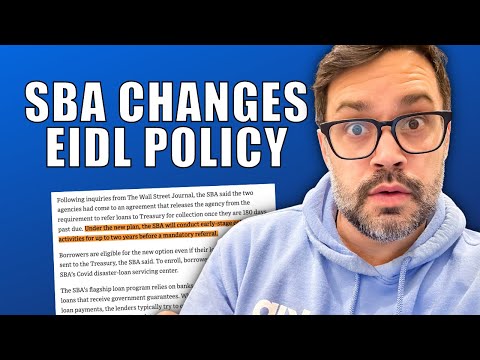 Breaking: SBA Changes EIDL Policy