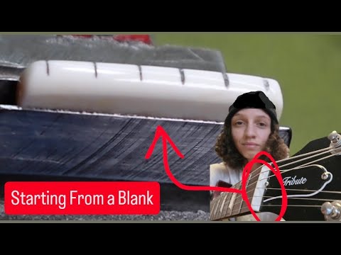 Making a Bone Nut From a Blank | Fixing Open String Fret Buzz