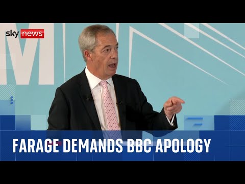 Farage accuses BBC and ITV of double standards after racism question