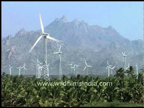Moinhos de vento em Tamil Nadu