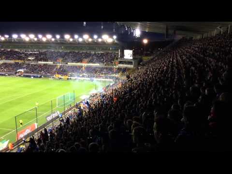 Sfeerbeelden tijdens de match Club Brugge - Sporting Charleroi