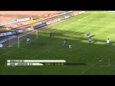 Serie A 1995-1996, day 34 Bari - Juventus 2-2 (Montanari o.g., 2 Protti, Vialli)