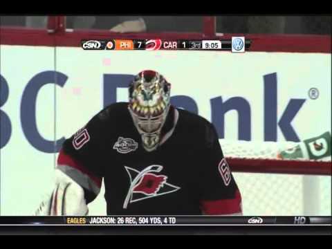 Danny Briere scores again vs the Hurricanes - 11-11-10