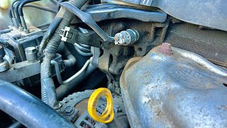 Como reemplazar sensor de presion de aceite Toyota 2.5L @elchanojose