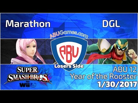 ABU 12: Marathon (Robin) vs. DGL (Falcon) - SSB4 Singles Losers Round 5