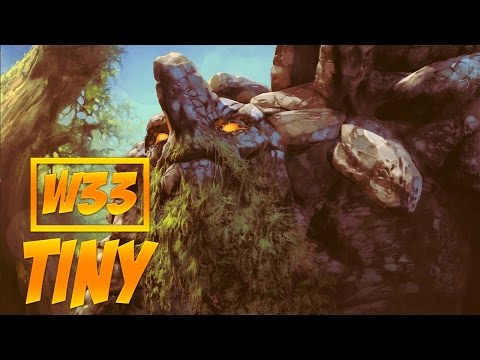 w33 play Tiny in Dota 2 - w33 играет на Tiny