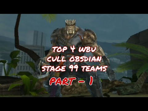 TOP 4 WBU CULL OBSIDIAN CLEARS || STAGE 99 || PART 1 || MARVEL FUTURE FIGHT